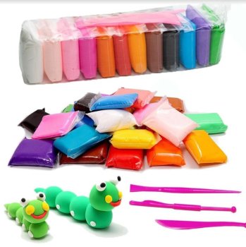 Воздушный пластилин 12 Цветов | Air-Dry Clay 12 Colors