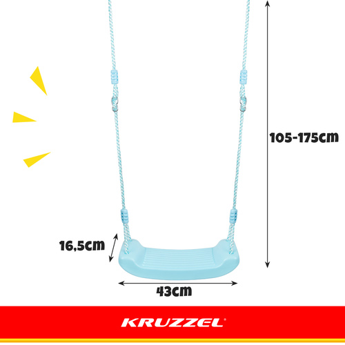 Пластиковые качели - синие 25446 (0)