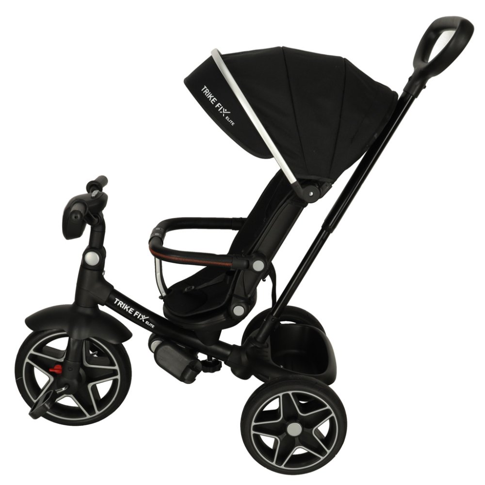 Трехколесный велосипед, детская коляска TRIKE FIX Elite, Чёрный | Tricycle... (10)