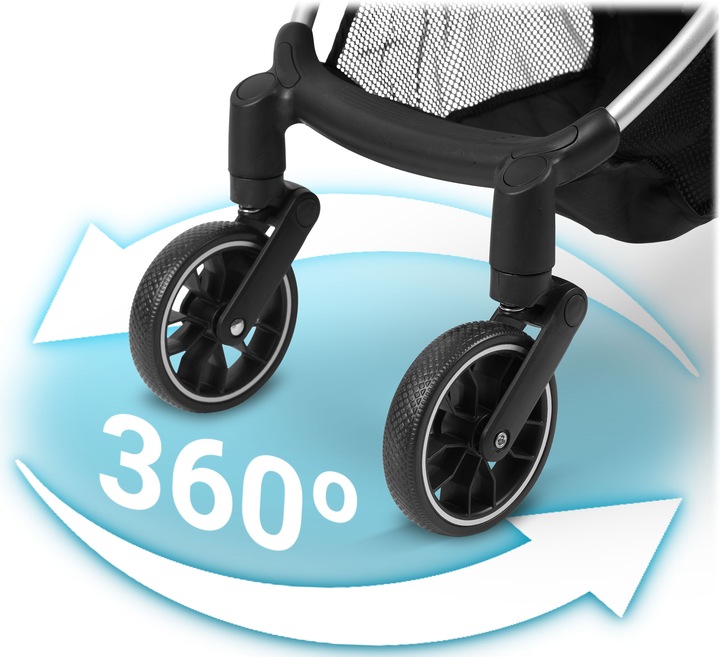 Прогулочная коляска Paseo Nukido, Тёмно-серая (8)