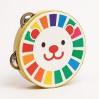 Детский бубен Мишка, желтый