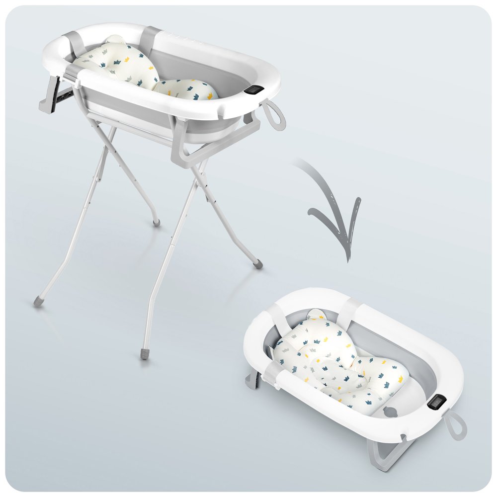 Складная детская ванночка Ricokids RK-287 с подставкой, термометром и... (3)