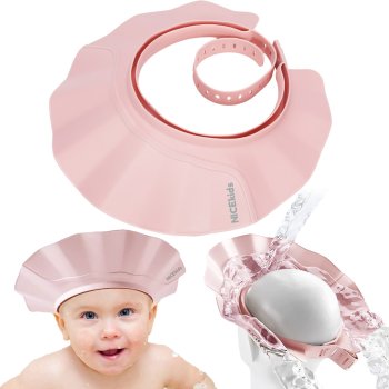 Nicekids Premium козырек для мытья головы детский для купания, розовый