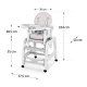 Ricokids Sinco стульчик для кормления 5 в 1, серый