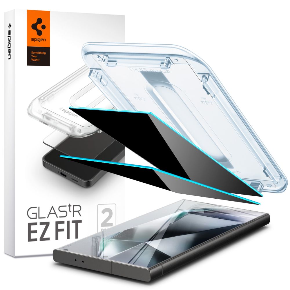 Samsung Galaxy S24 Ultra (SM-S928) Spigen Glas.tr ”ez Fit” Privacy Tempered Glass 2-Pack | Защитное Стекло на Экран 2 щт.