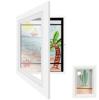 Фоторамка, рамочка для фотографий и детских рисунков, формат А4, Белая | Photo Frame