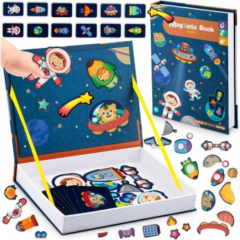 Ricokids развивающая магнитная книга Космос RK-770