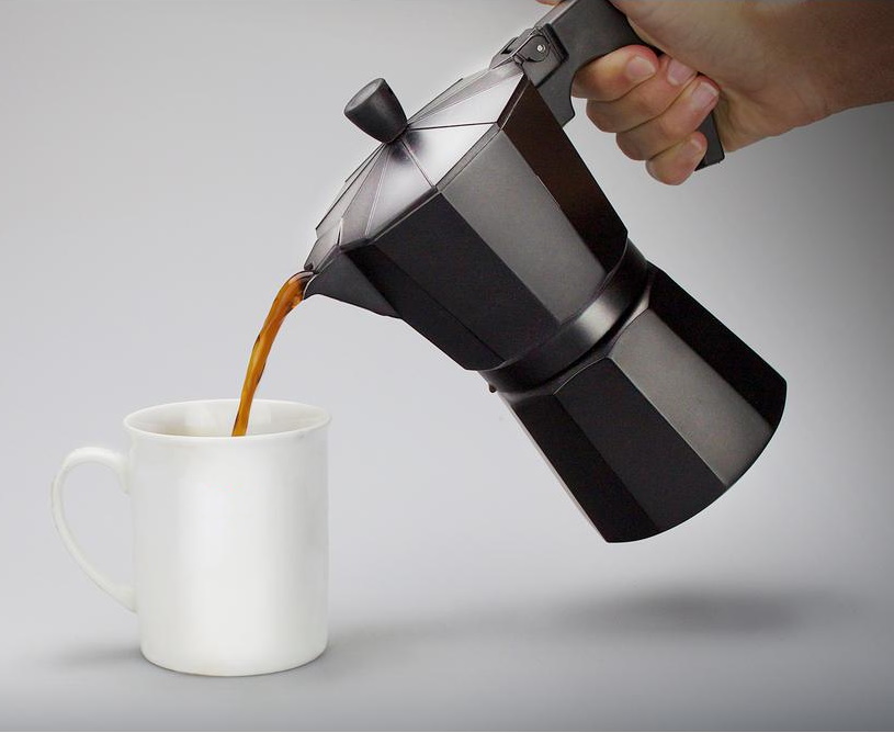 Гейзерная кофеварка Эспрессо 600мл, Чёрная | Moka Pot Coffee Maker 12 Cup (0)
