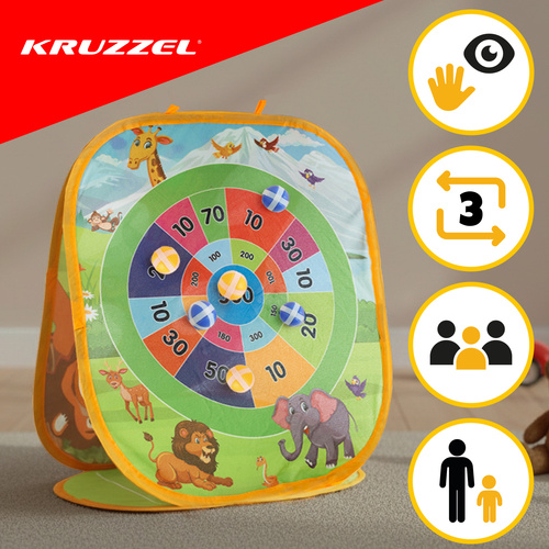Игра на ловкость Метание мячиков Kruzzel 26751 3в1 для детей и взрослых (3)