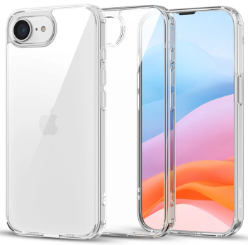 Apple iPhone 16e / SE (2025) 6.1'' Tech-Protect FlexAir Hybrid Cover Case, Transparent | Чехол Кабура для Телефона Кейс