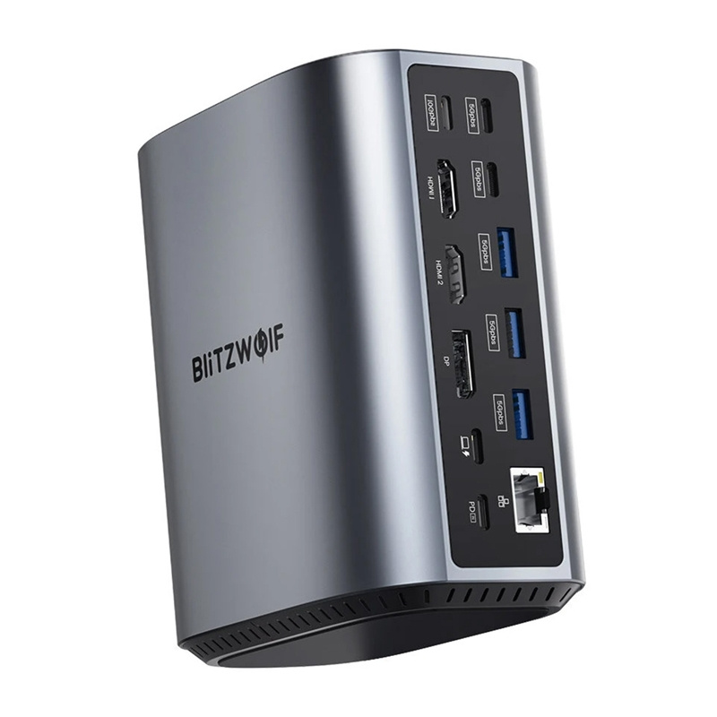 Док-станция Blitzwolf BW-TH15 17-в-1 USB-C 4K HDMI 100W PD (1)