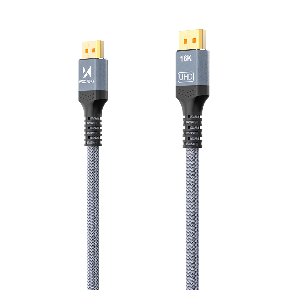 Кабель Wozinsky WPS-16AYL2S DisplayPort 2.1, сертифицированный VESA, 80 Гбит/с, 16K@60Hz,... (3)