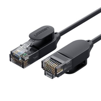 Ugreen NW122 Ethernet Patchcord Cable RJ45 Cat 6A UTP 5m, Black | Провод Интернета
