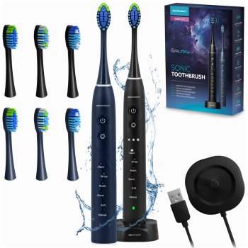 Звуковая зубная щетка Berdsen Galaxy Duo, набор 2 шт.