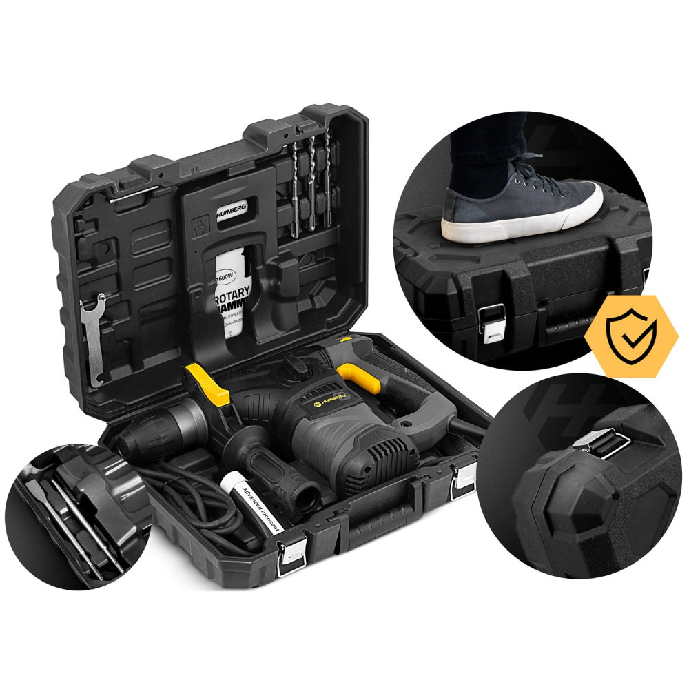 Перфоратор SDS Plus 1600 W Humberg Hm-431 (3)