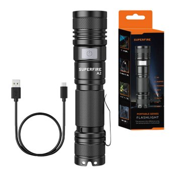 Фонарь Superfire A2, 650 лм, USB
