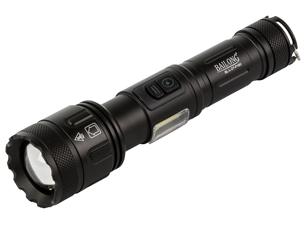 Тактический фонарь Bailong L-27 LED CREE XHP160, COB, Power Bank (2)