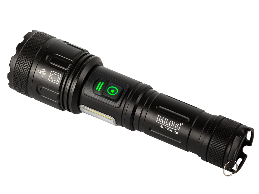 Тактический фонарь Bailong L-27 LED CREE XHP160, COB, Power Bank (3)
