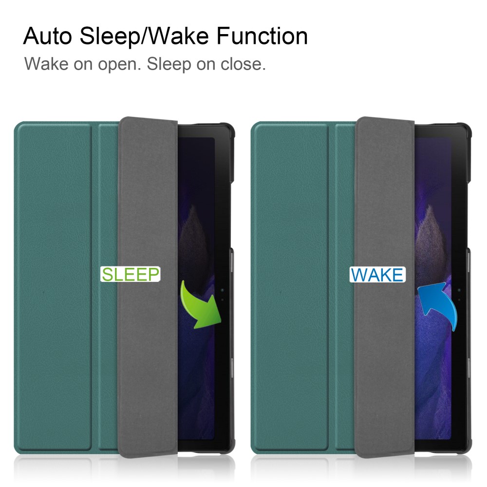 Samsung Galaxy Tab A8 10.5 (2021) (2022) (SM-X200/X205) Trifold Stand PU Leather Hard Protective Cover Case, Green |... (1)