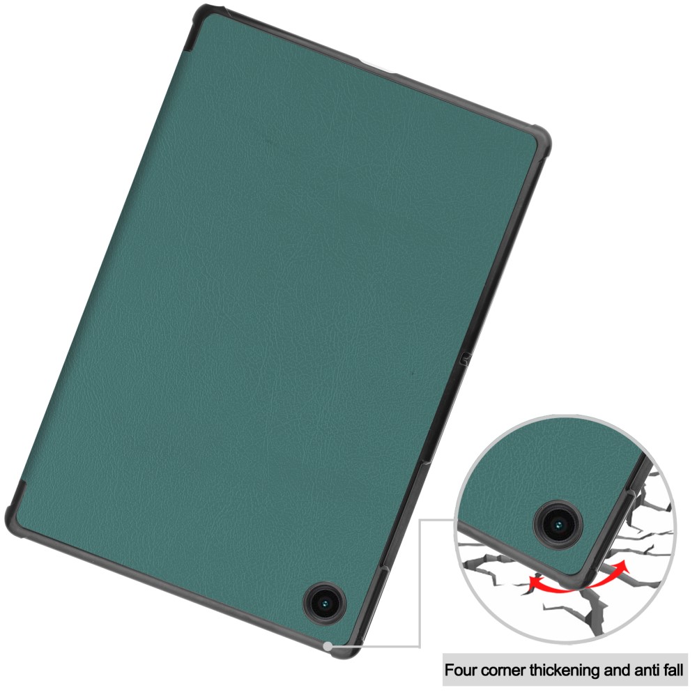 Samsung Galaxy Tab A8 10.5 (2021) (2022) (SM-X200/X205) Trifold Stand PU Leather Hard Protective Cover Case, Green |... (3)