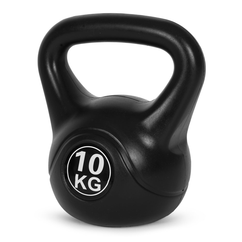 Kettlebell 10 кг ModernHome для силовых и функциональных тренировок, черный (2)