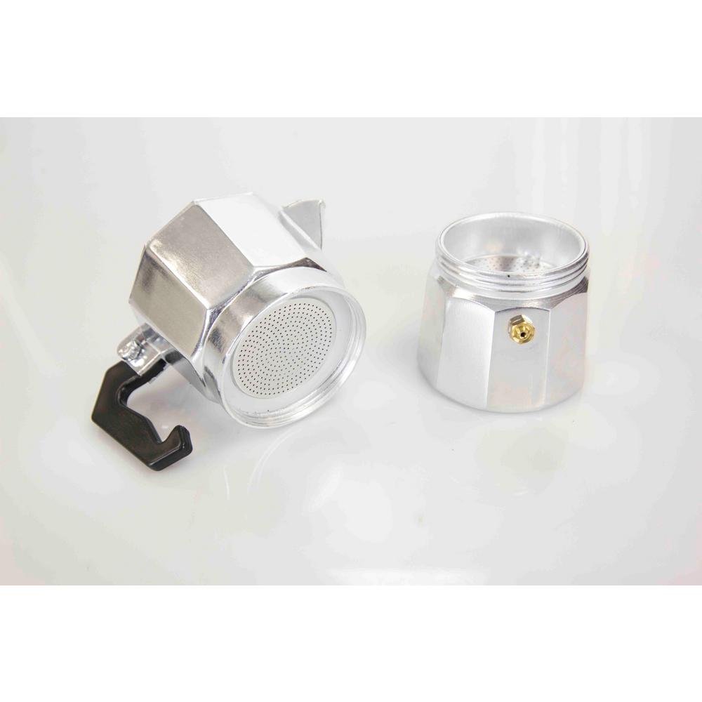 Гейзерная кофеварка Эспрессо 600мл, Серебренная | Moka Pot Coffee Maker 12 Cup (4)
