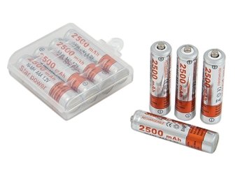 Star Power Rechargeable 4xAAA Batteries, 2500mAh, 1.2V | Комплект Перезаряжаемых Батареек Аккумуляторов, 4 шт.