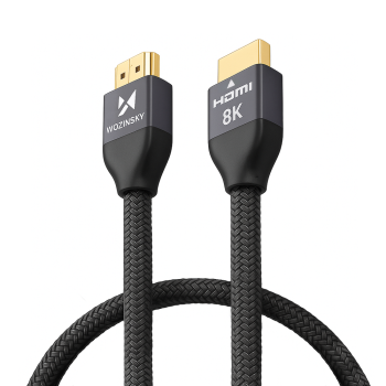 Кабель Wozinsky HDMI 2.1 8K 60 Гц 48 Гбит/с / 4K 120 Гц / 2K 144 Гц 1 м, серебристый...