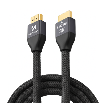 Кабель Wozinsky HDMI 2.1 8K 60 Гц 48 Гбит/с / 4K 120 Гц / 2K 144 Гц 3 м, серебристый...