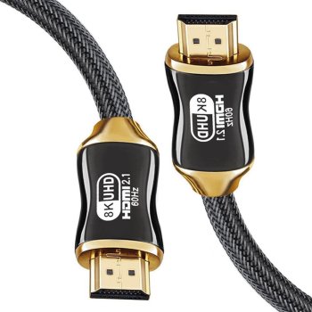 Высокоскоростной кабель HDMI 2.1 8K 60Гц 4K 120Гц, позолоченный, 2 м