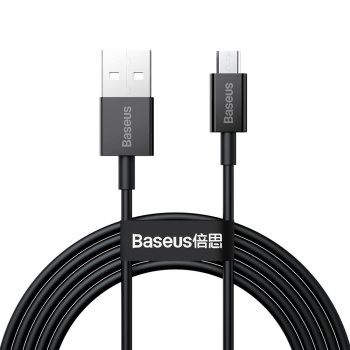 Baseus Superior Series Micro USB Data Charging Cable QC3.0, 2A, 2m, Black | Провод для Зарядки Передачи Данных