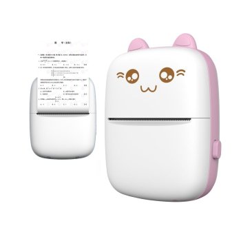 HURC9 Bluetooth термопринтер Mini Kitty с приложением – розовый