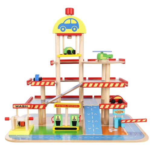 Деревянный Игровой Гараж Автостоянка 22446 | Toy Wooden Parking Garage (3)