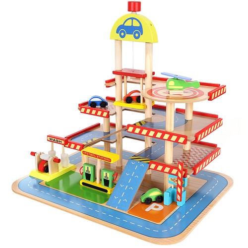 Деревянный Игровой Гараж Автостоянка 22446 | Toy Wooden Parking Garage (5)