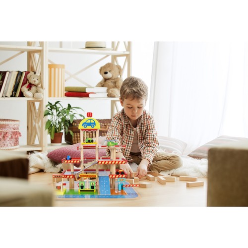 Деревянный Игровой Гараж Автостоянка 22446 | Toy Wooden Parking Garage (10)