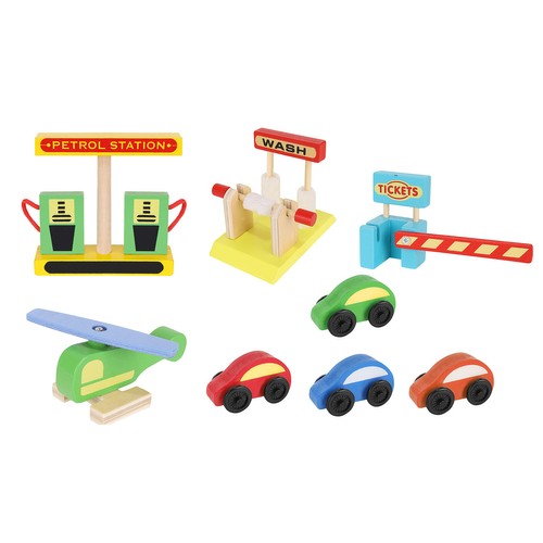 Деревянный Игровой Гараж Автостоянка 22446 | Toy Wooden Parking Garage (11)