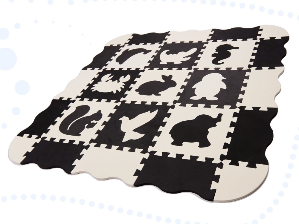 Детский игровой коврик-пазл Животные - 25 шт., 30x30см (1)