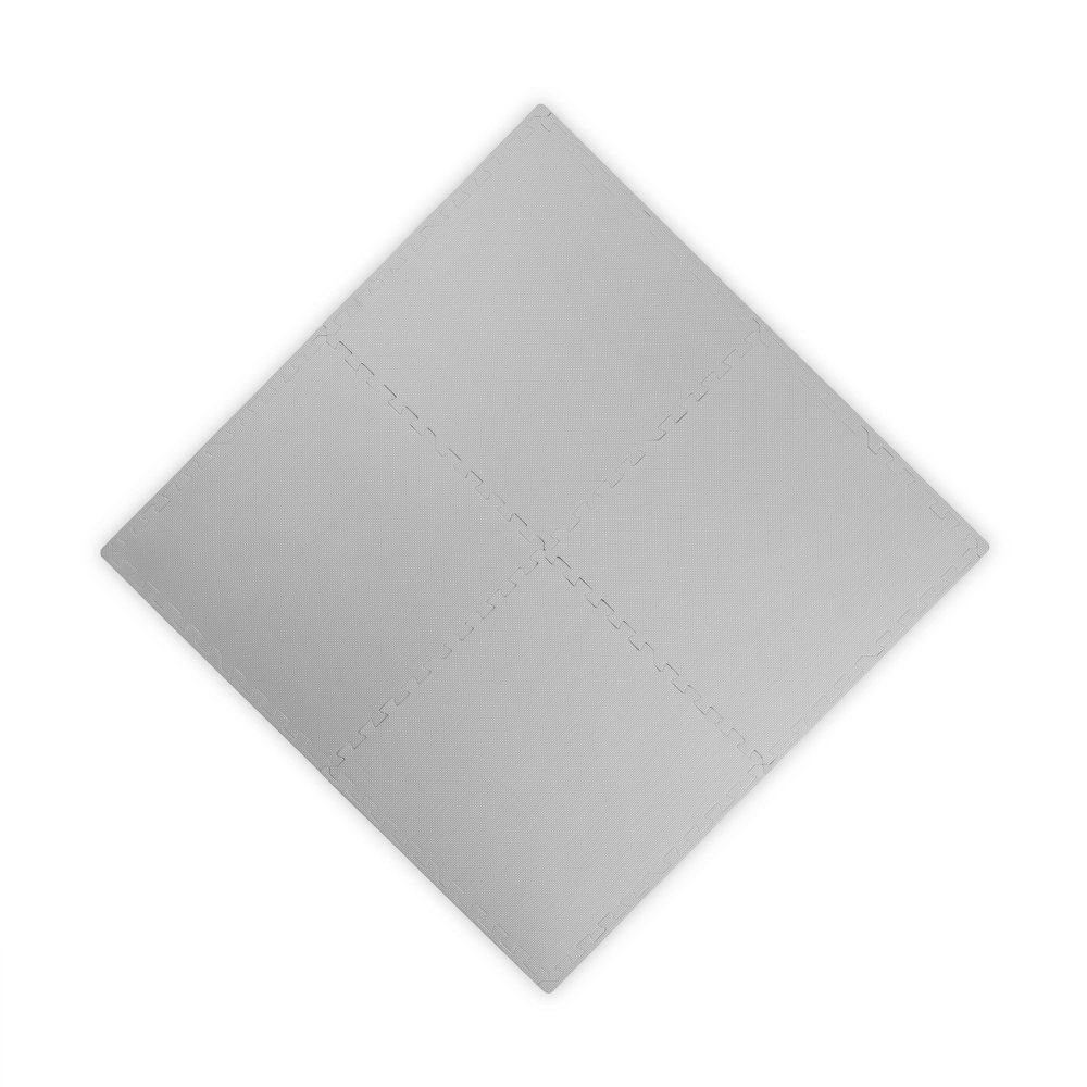 Большой детский коврик-пазл Ricokids, 60x60 см, 4 шт., серый (3)