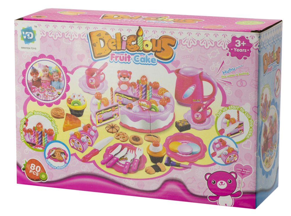 Торт на день рождения для нарезки, 80 шт | Birthday Toy Cake for Children (0)