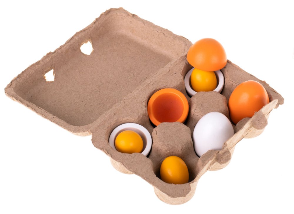 Игрушечные деревянные яйца, открывающиеся, 6 шт.| Toy wooden eggs (1)