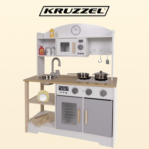 Kruzzel 21933 Детская деревянная игровая кухня (7)