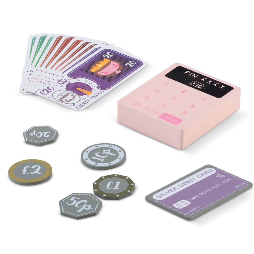 Деревянная игрушечная касса, игровой кассовый аппарат RK-868 Ricokids (3)