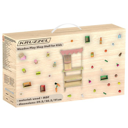 Деревянный игровой магазин с аксессуарами Kruzzel 24888 (0)