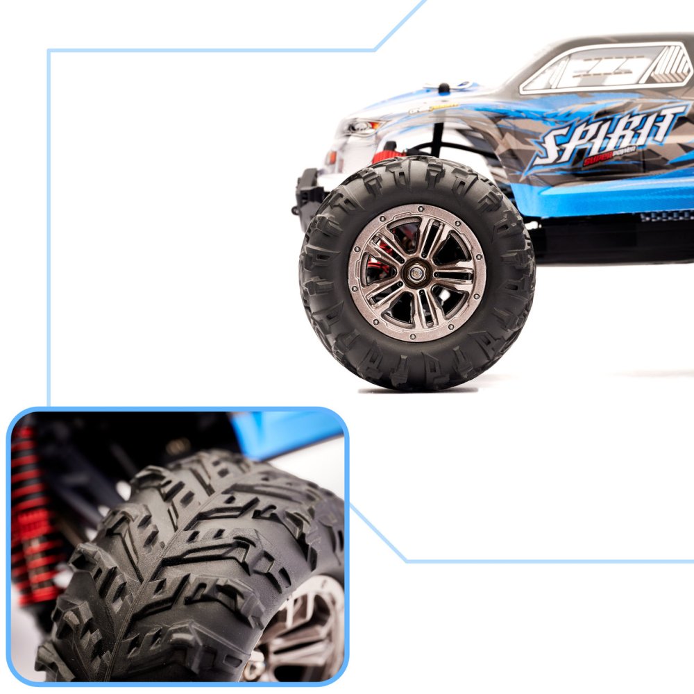 Радиоуправляемая Машина Q901 1:16 2.4G 4CH, 52 км/ч, Синий | Remote Control RC Car, Blue (7)