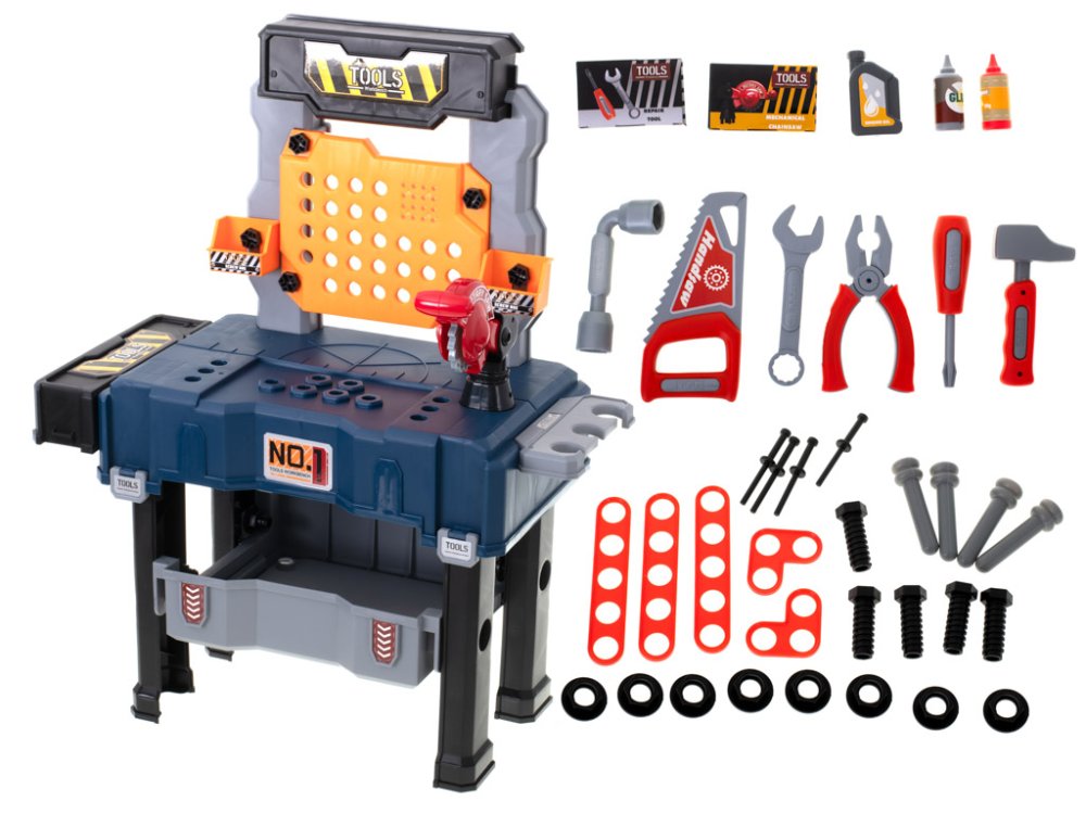 Детская DIY Мини Ремонтная Мастерская Стол Набор Инструментов, 65... (10)