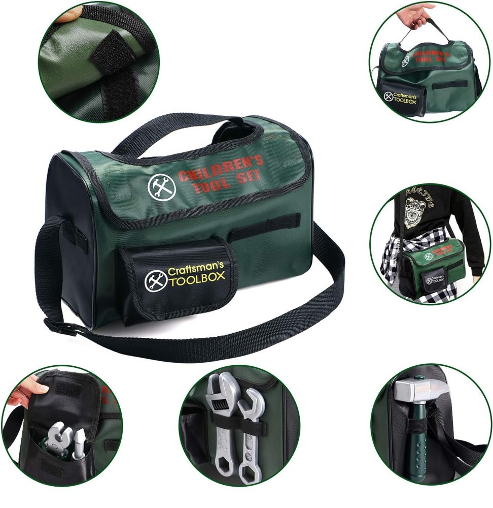 Детский набор инструментов Мастерская в сумке с каской (0)