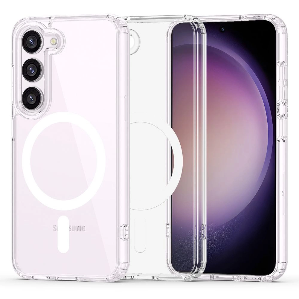 Samsung Galaxy S23 (SM-S911) Tech-Protect FlexAir Hybrid MagSafe Cover Case, Transparent | Чехол Кабура для Телефона Кейс