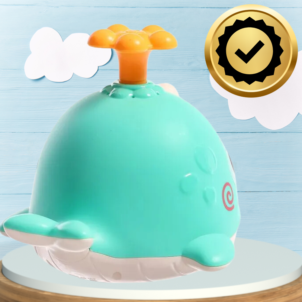Развивающая игрушка для ванной фонтанчик Кит с 3 насадками (1)