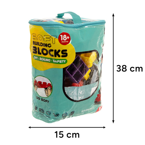 Мягкие сенсорные кубики для малышей, 80 шт. 26575 (0)