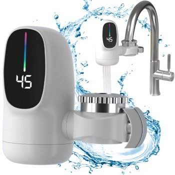 Электрический проточный водонагреватель на кран с LCD дисплеем, 3000 Вт